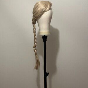 31” Braided Blonde Synthetic Wig • Bangs • Long Length • Full Volume